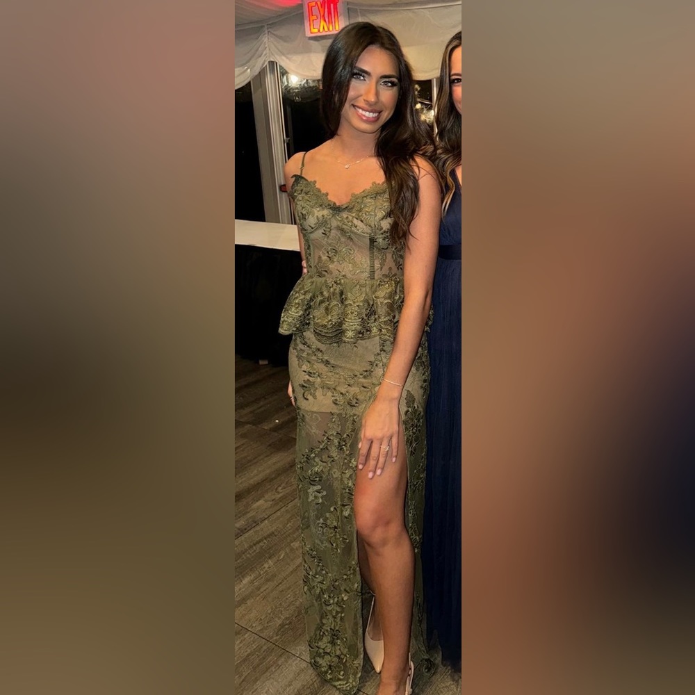 V Chapman Ophelia dress in Olive